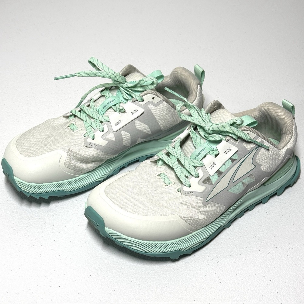 Altra Shoes Women 8 Wide Lone Peak 7 Womens Gray Trail Running Outdoor Grey Teal - Picture 4 of 14
